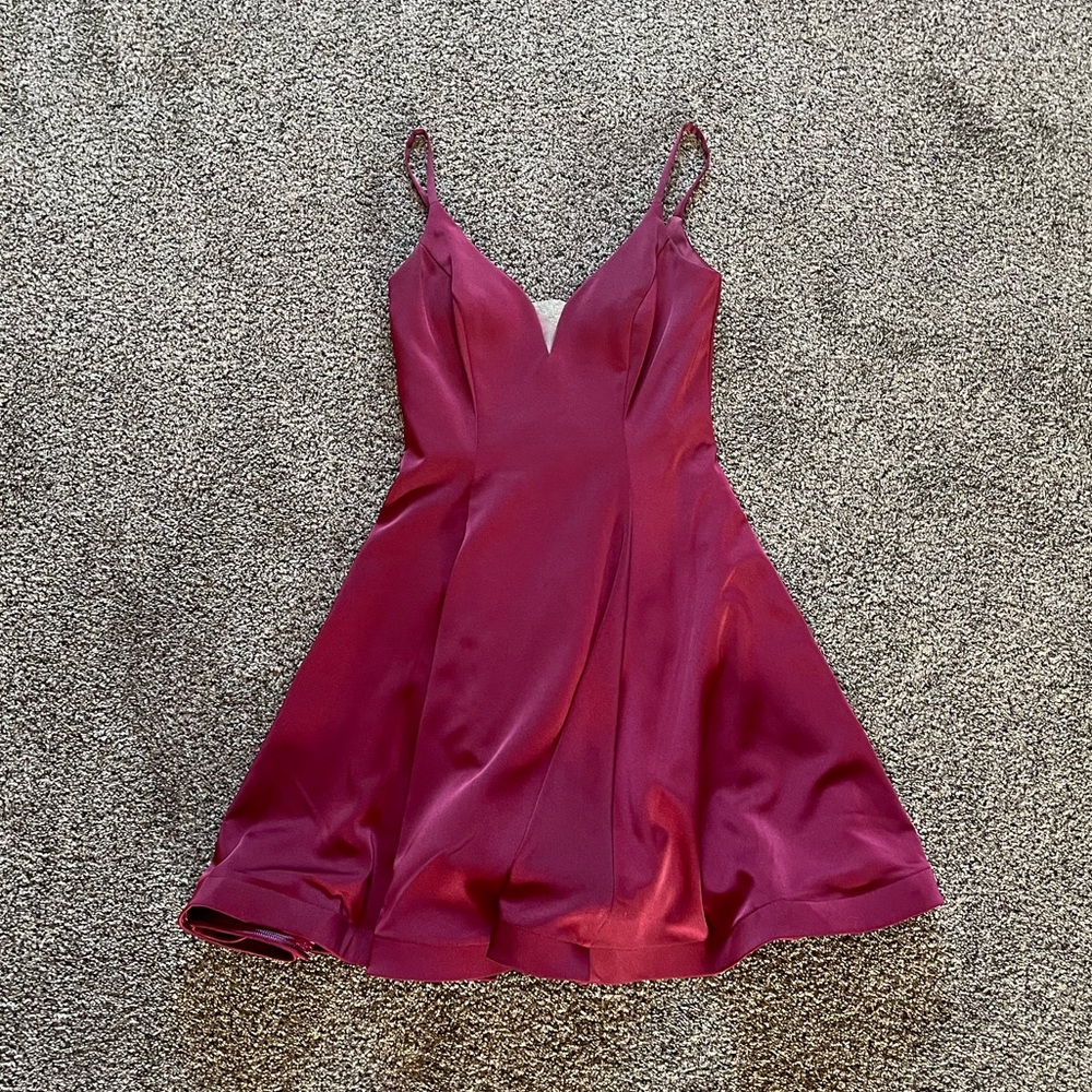 Red short winter fest dress size 0